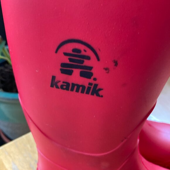 Kamik youth rubber rain boots sz 1 - Picture 2 of 8